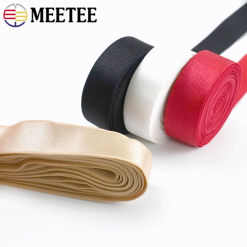 

5/10/20M 10mm Soft Nylon Elastic Band for Underwear Bra Shoulder Strap Pants Belt Stretch Ribbon Garment Sewing Trim Tape Crafts