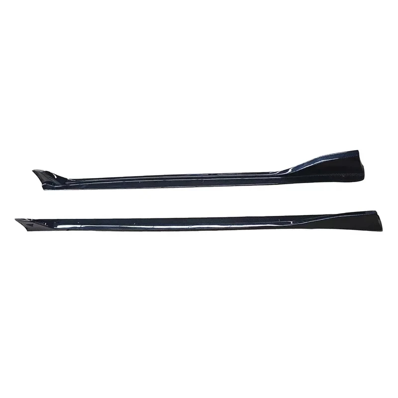 High Quality Glossy Carbon Fiber Side Skirts Rocker Panel Lip Auto Exterior Modification Accessories For New GR Supra A90
