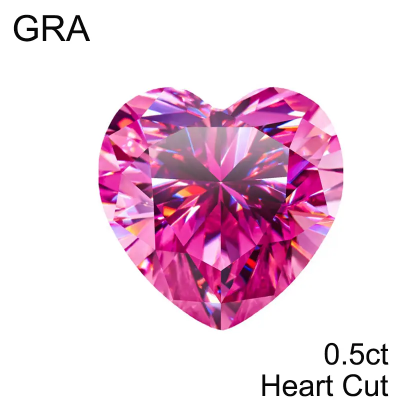 Pink Loose Moissanite 100% Real Lab Gemstone Stones For Women Jewelry Diamond Ring Material GRA Round/Pear/Emerald/Oval Cut - Image 23
