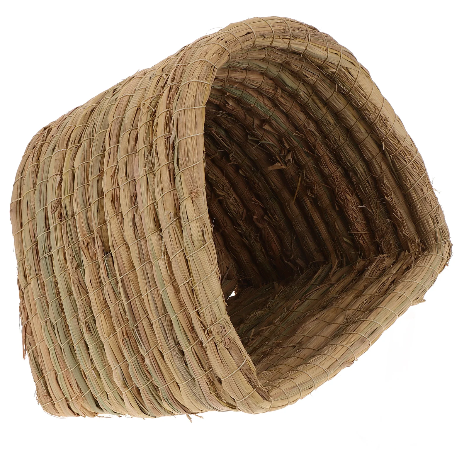 

Straw Woven Pet Nest Chicken Coop Hamster House Small Animals Hut Laying Bed Straw Nest Pet Sleeping House Chicken Sleep Shelter