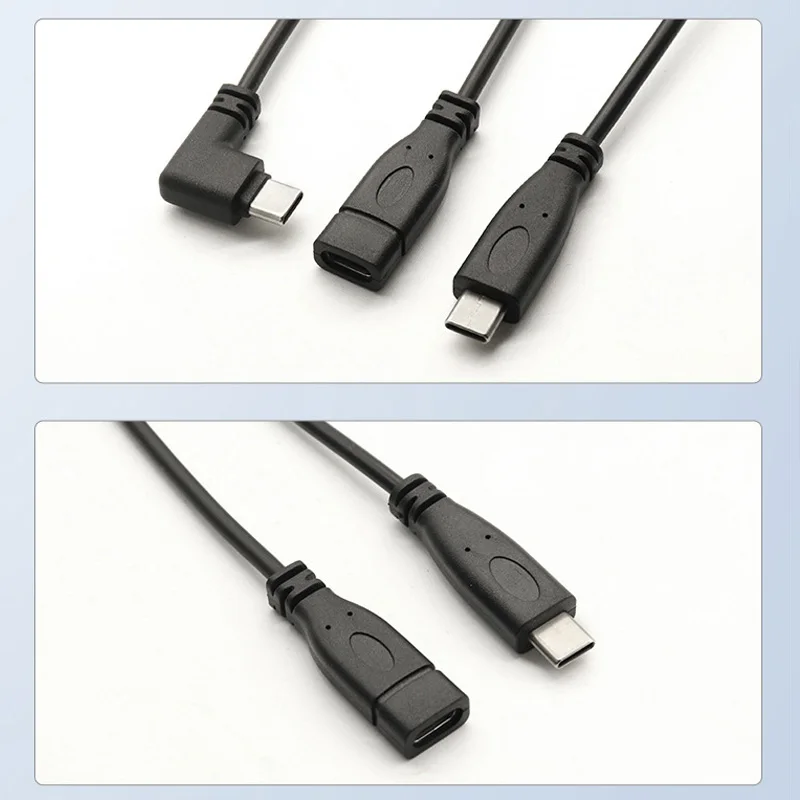 2pin 4pin 25cm wire USB 2.0 Type C Male female Plug extension Welding Type USB-C DIY Repair Cable Charger Connector