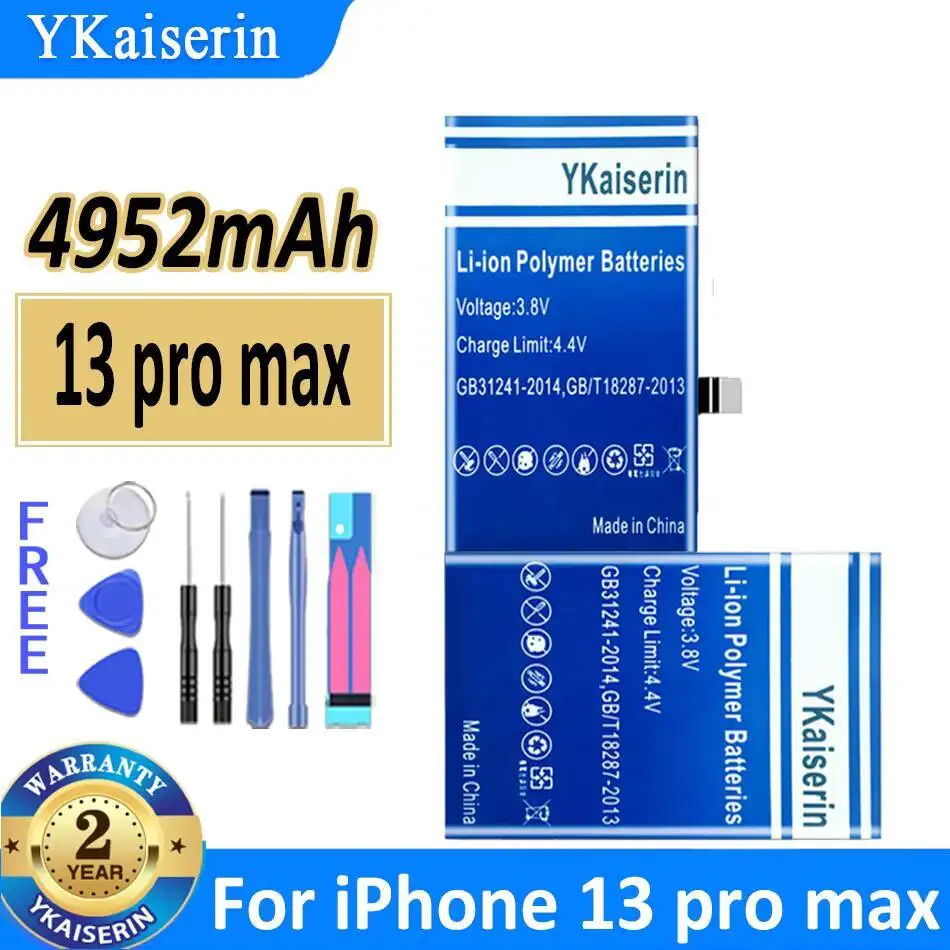 

4952 мАч для Apple Iphone 13 Pro Max, быстрая зарядка, экологически чистый аккумулятор для мобильного телефона