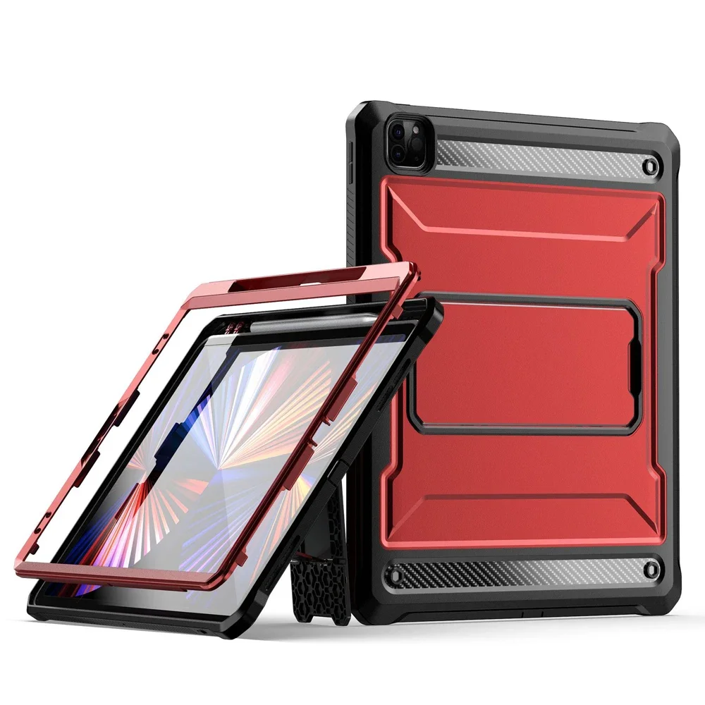 Thick Tablet Case For iPad Air 4 5 6 7 8 9 10 Generation Pro Shockproof Cases 2021 2022 9.7 11 10.9 12.9 inch Stand Cover