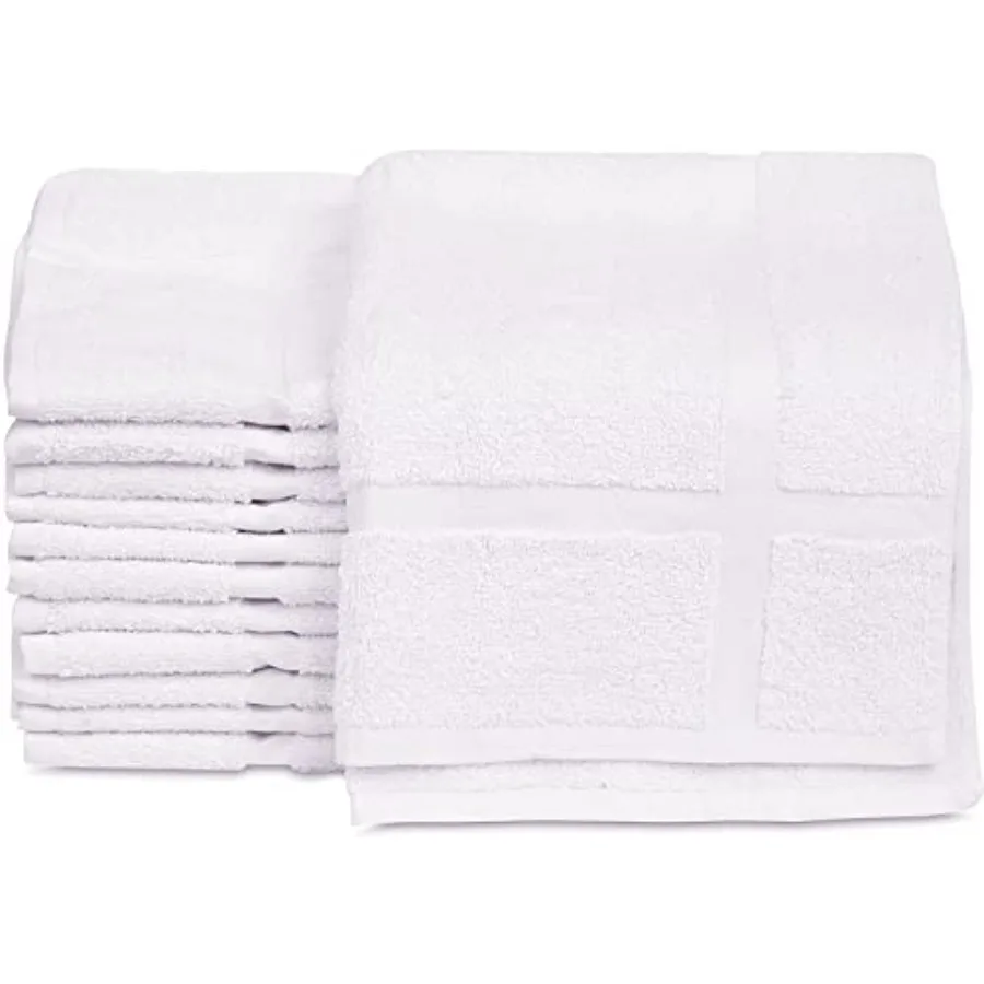 

New Cotton Blend Economy White Hotel Bath Mat Towel 18x25 Inches Light Weight Quick Drying and Machine Washable - Hotel Supplie