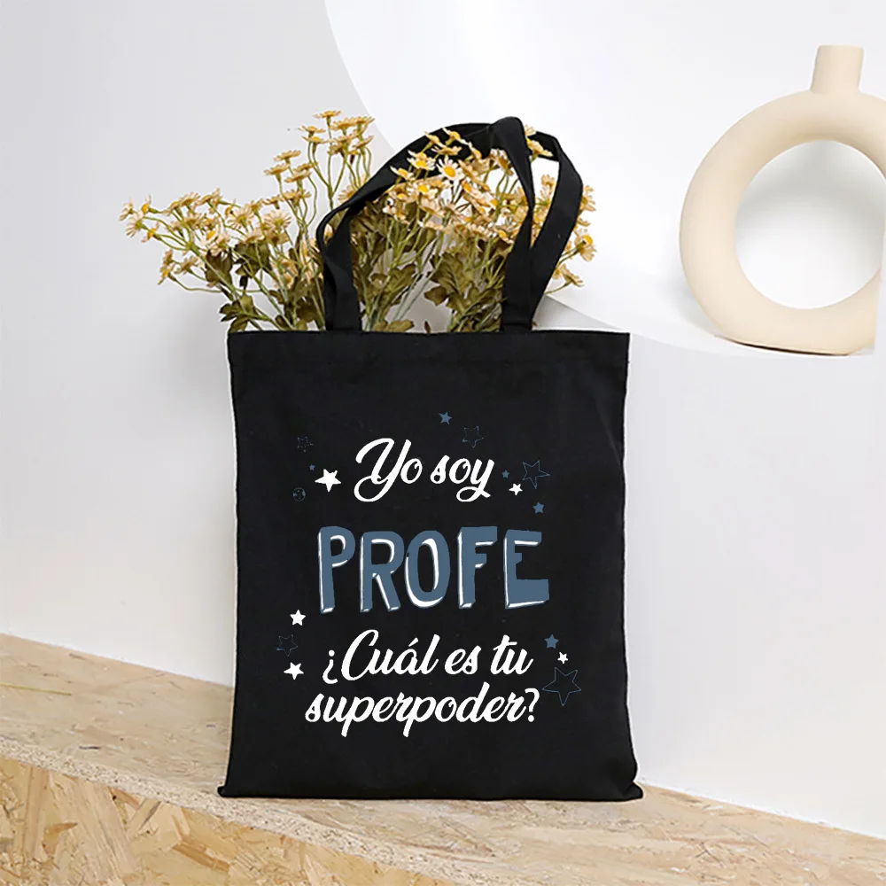 Best Teacher In The World Printed Shoulder Bags Female Shopping Totes Women Travel Handbags Reusable Canvas Pouch Teacher Gifts