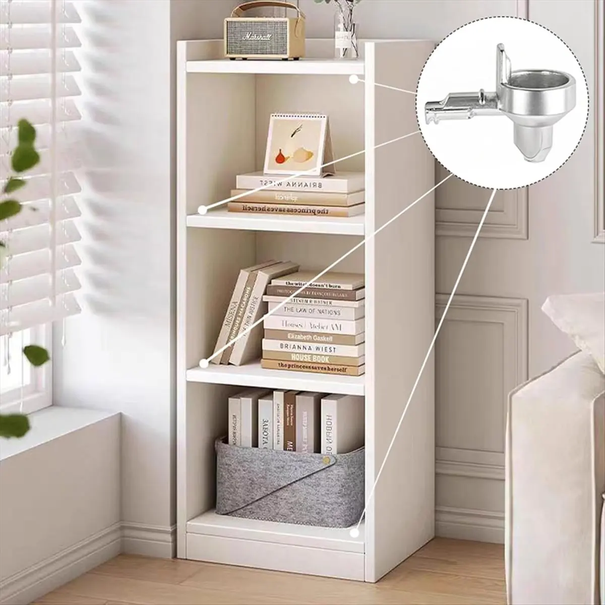 30PCS Bookshelf Pegs - Shelf Pins for Part 131372, Premium Zinc Alloy Shelf Support Pegs, Fits Wood Cabinets & Shelves