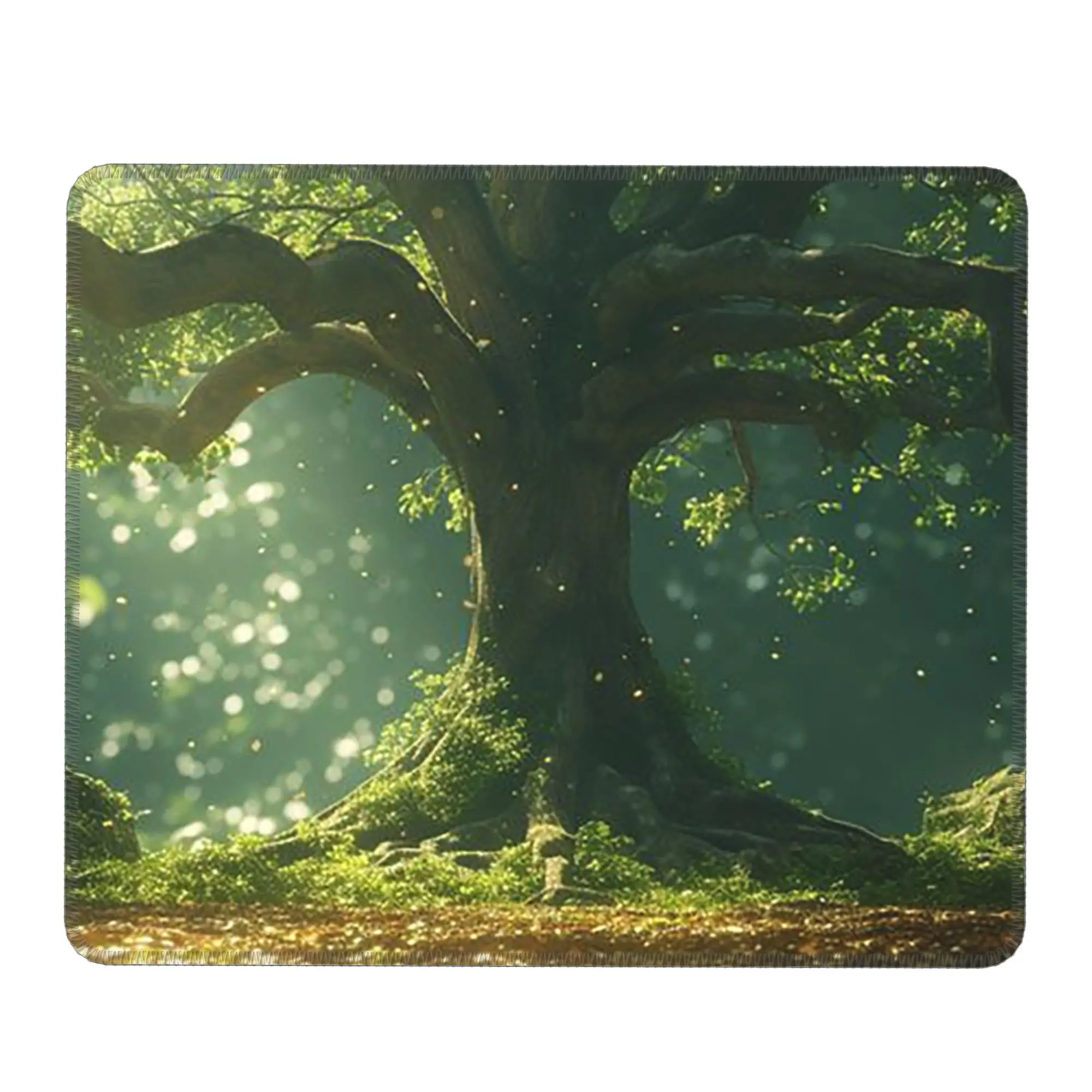 Forest Sunlight And Tree Light Shadow Mouse Pad Computer Keyboard Mouse Mat Gamer Laptop Desk Mat Office Accessories Table Mats