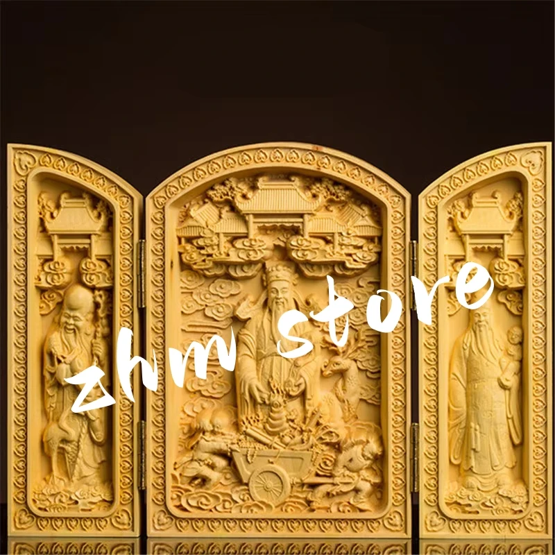

Статуэтка Будды ручной работы, Будда Maitreya Fulushou Ksitigarbha Avalokitesvara, буддистский Бог, статуэтка Гуаньинь Бодхисаттвы