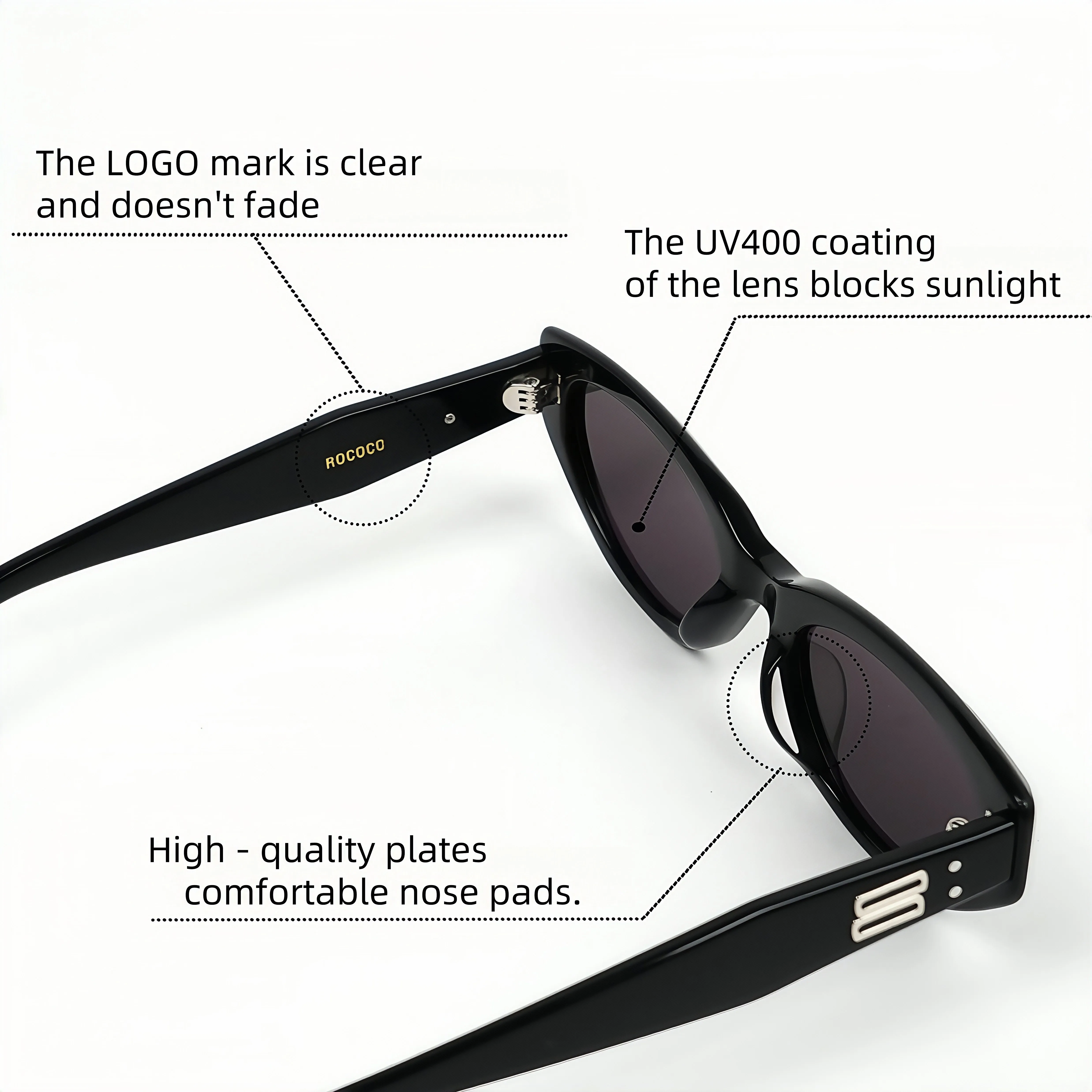 نظارات شمسية GM GENTLE Cat-Eye للرجال والنساء