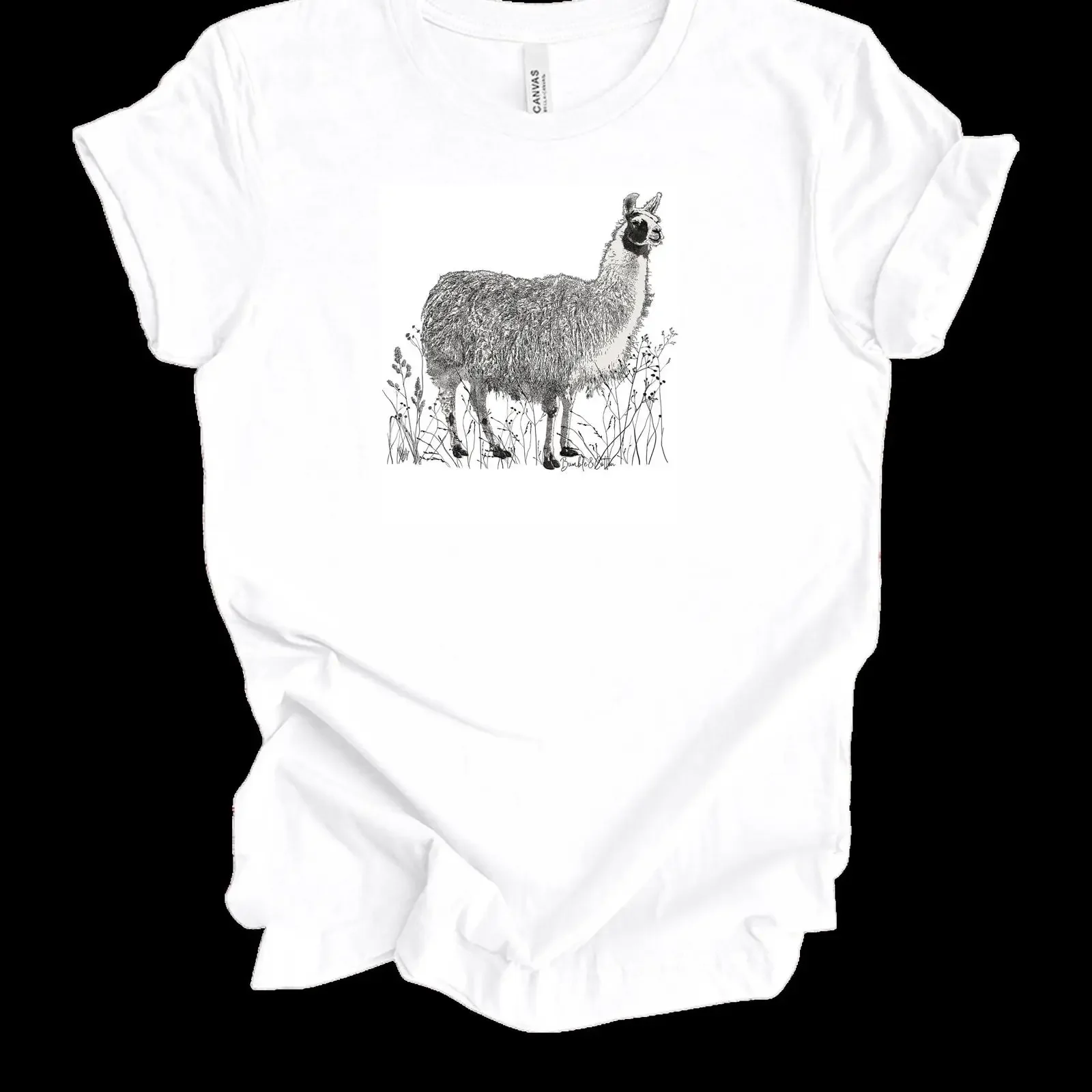 Llovely Llama T Shirt Lover Gender Neutral  vintage Washed designer clothes streetwear Soft Stretched fashion Casual