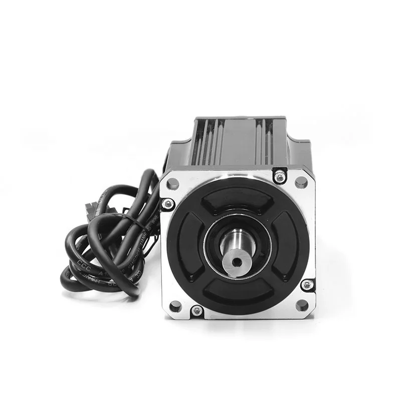 2024 High Quality 80mm 730W 3.5nm 220VAC Servo Motor CNC Servo Motor and Driver DC Motor for Engraving Machine
