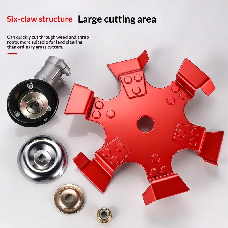 1Pcs Small Tiller Cultivator Soil Loosening Deep Plowing Weeding And Grass Cutting Parts Manganese Steel 245mm Trenching Wheel