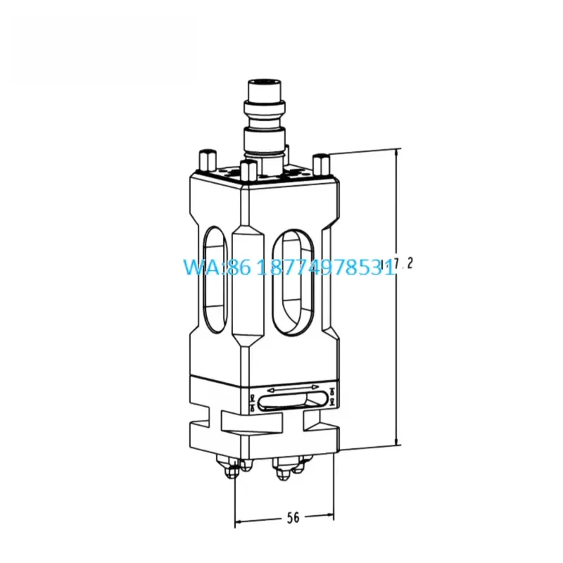 Wmwmnu for Erowa ITS 40/80 EDM Extension Holder Hardened Alloy Steel Z-Axis Extender for Deep Cavity Mold Making 3A-300043