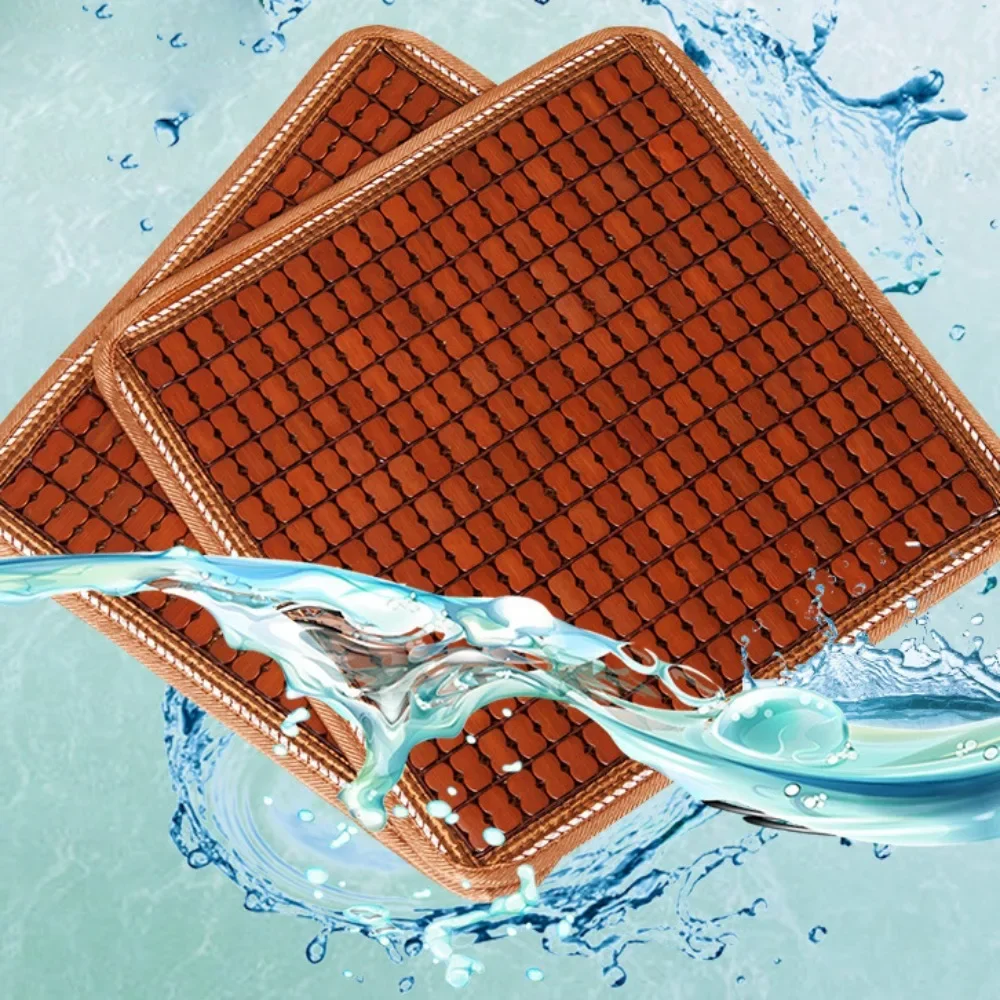 Modern Bamboo Summer Cool Mat Square Not Touching Salon Cushion Foldable Comfortable Dining Table Mat Office