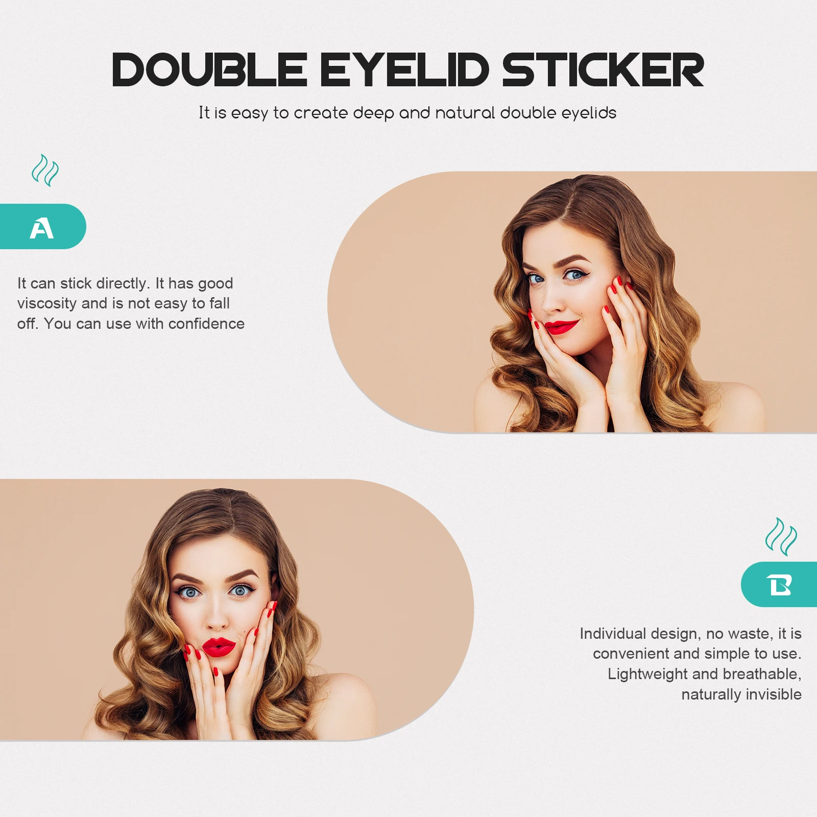 

3pcs 3 Rolls Invisible Stickers Double Makeup Lace Stickers For Women Girls Lightweight Breathable Natural Shaping Tape Lasting