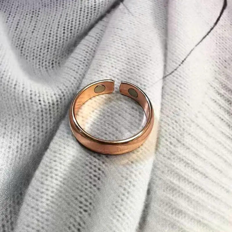 4 Colors Fashion Opening Magnetic Therapy Lose Weight Ring Magnetic Health Rings Keep Fit Health Slimming Ring with 2 Magnets - Image 4