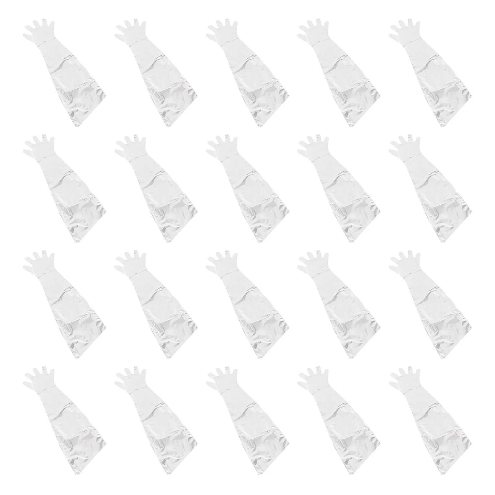 50Pcs Disposable Gloves Long Arm Livestock Delivery Veterinary Gloves Five Finger Hand Arm Protector Delivering Protector
