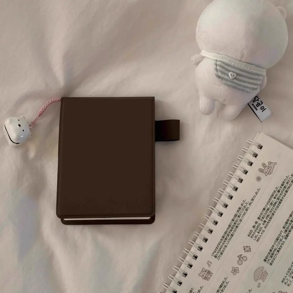 

Retro A7 Mini Pocket Book Blank Inner Page PU Leather Diary Book Solid Color Notebooks for Students School Supplies