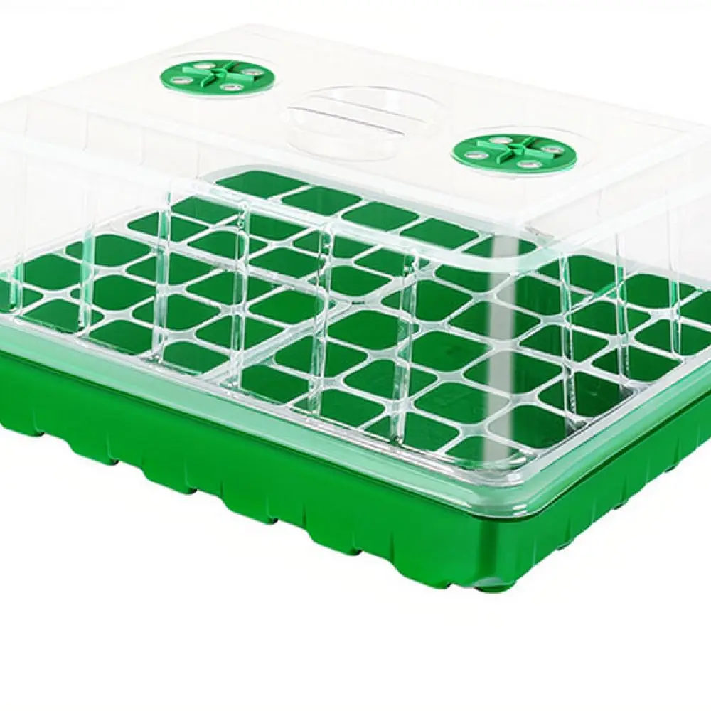 Starter Kit With LED Lights Adjustable Moisture Dome Propagation Box Thickened Nursery Container For Gardening