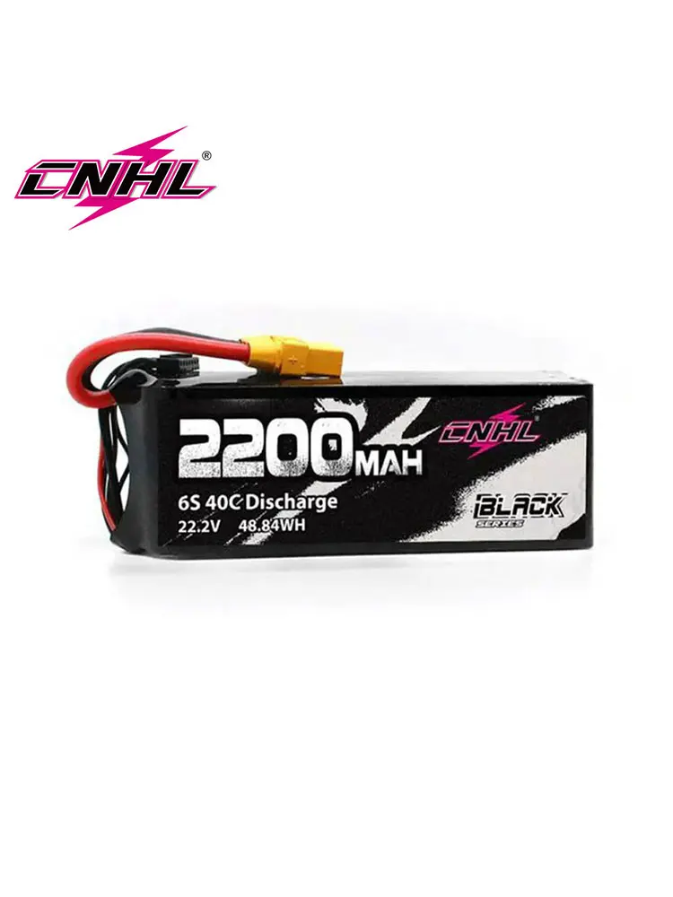 CNHL 6S 22,2 V Lipo Batterie 2200mAh 40C Schwarz Serie Mit XT60 Stecker Für Flugzeug Hubschrauber Fahrzeuge Auto boot Truggy Buggy