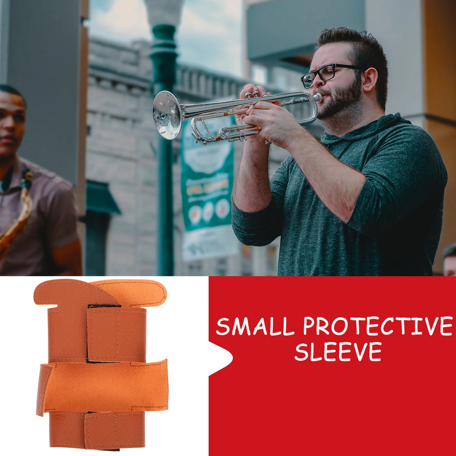 

1pc Trumpet Piston Protective Sleeve Synthetic Wear-Resistant Durable Case for Music Instrument Accessory