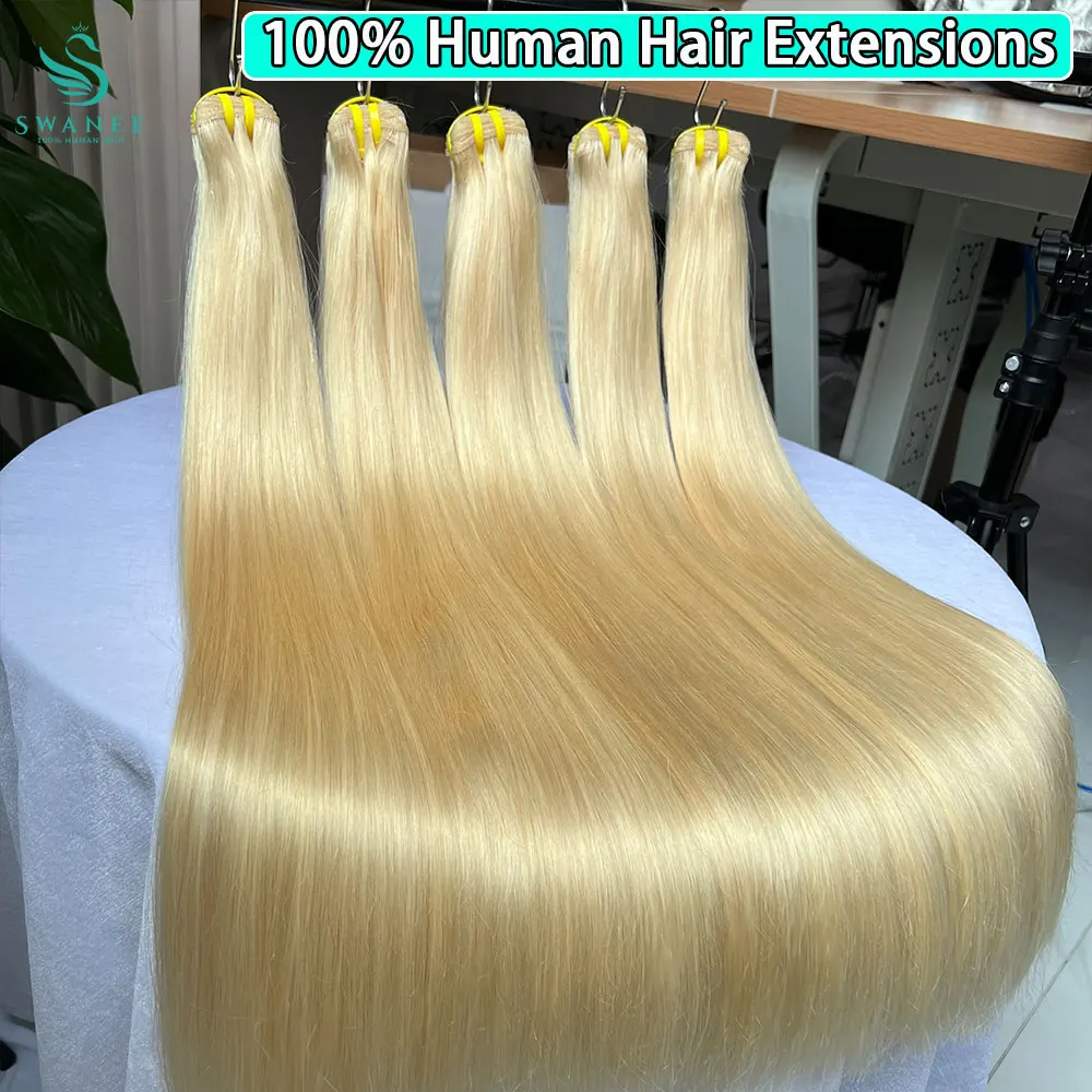 100% شعر بشري حقيقي ملحقات 613 لحمة مزدوجة العسل شعر أشقر حزمة الفيتنامية عذراء الشعر مستقيم النسيج الشعر للتضفير