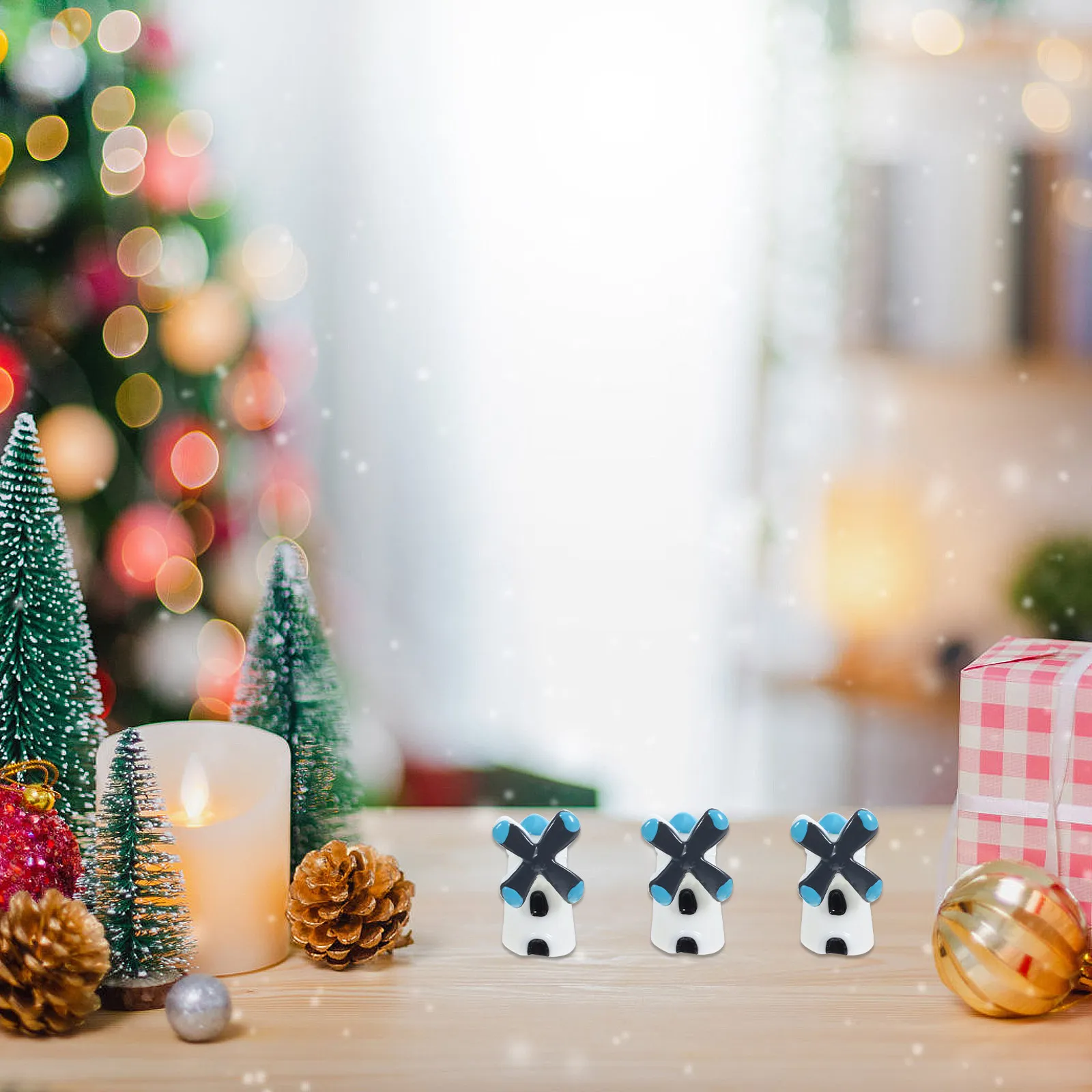 

20 шт. миниатюрных ветряных мельниц из смолы для декора сказочного сада, для дома, офиса, бонсай, ландшафтного дизайна, создания микропейзажей