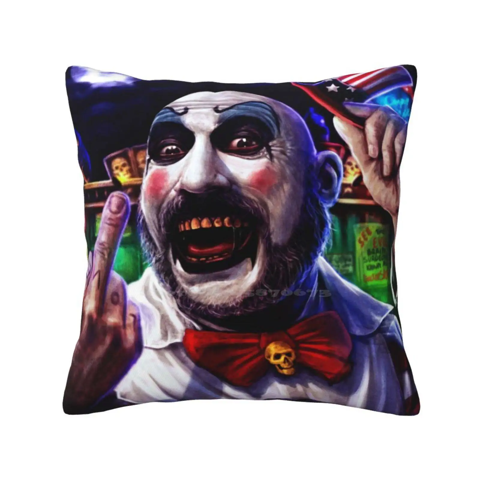 Most Of All , F * * * You! Pillows Case Bedroom Home Decoration Horror Creepy Scary Clown Zombie Captain Spaulding House 1000