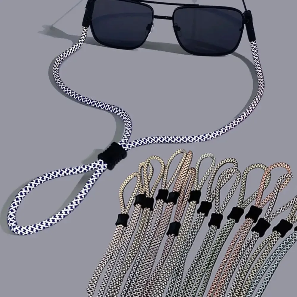 MJYIWANG Non-Slip Sunglasses Rope Reflective Lanyard Strap Eyewear Cord Holder Sports with Adjustable Buckles Glasses Neck Cord - view 2