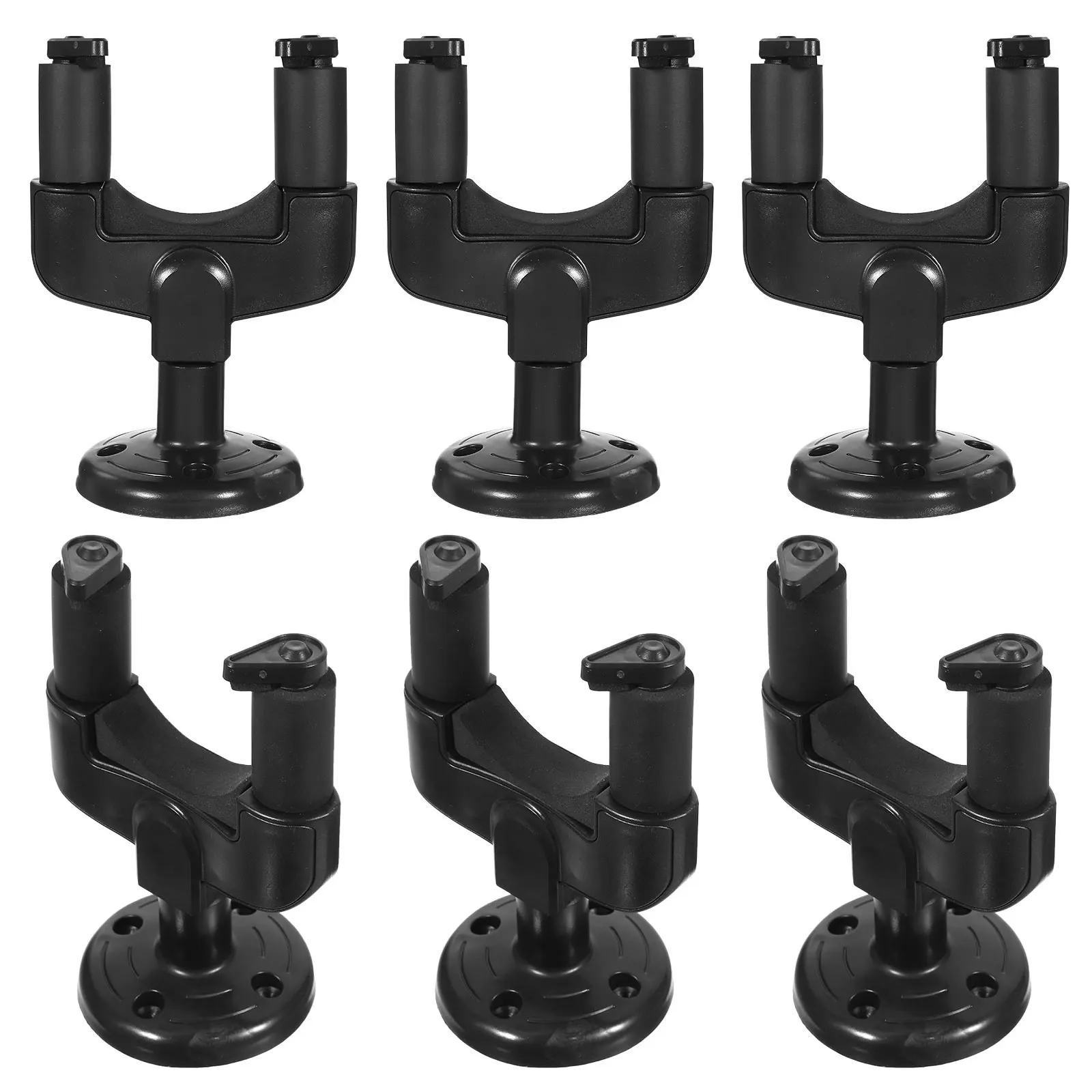 

6 PCS/Set Guitar Hook Wall Hanging Brackets Hangers for Holders Decorative Support Mount