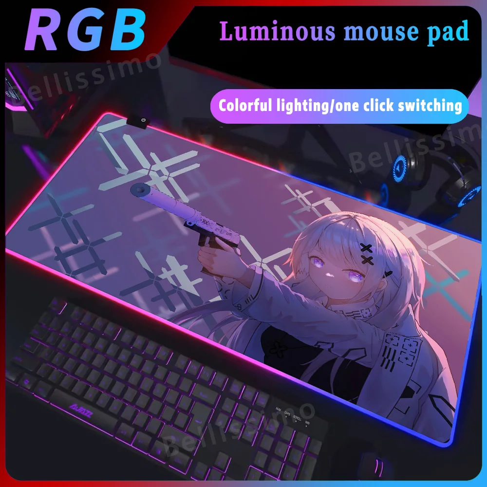 Printstream-alfombrilla de ratón RGB grande para juegos, alfombrilla de ratón LED, 90x40cm, CSGO, alfombrillas de ratón para jugadores, alfombrillas de escritorio para PC, alfombrilla de teclado de goma XXL