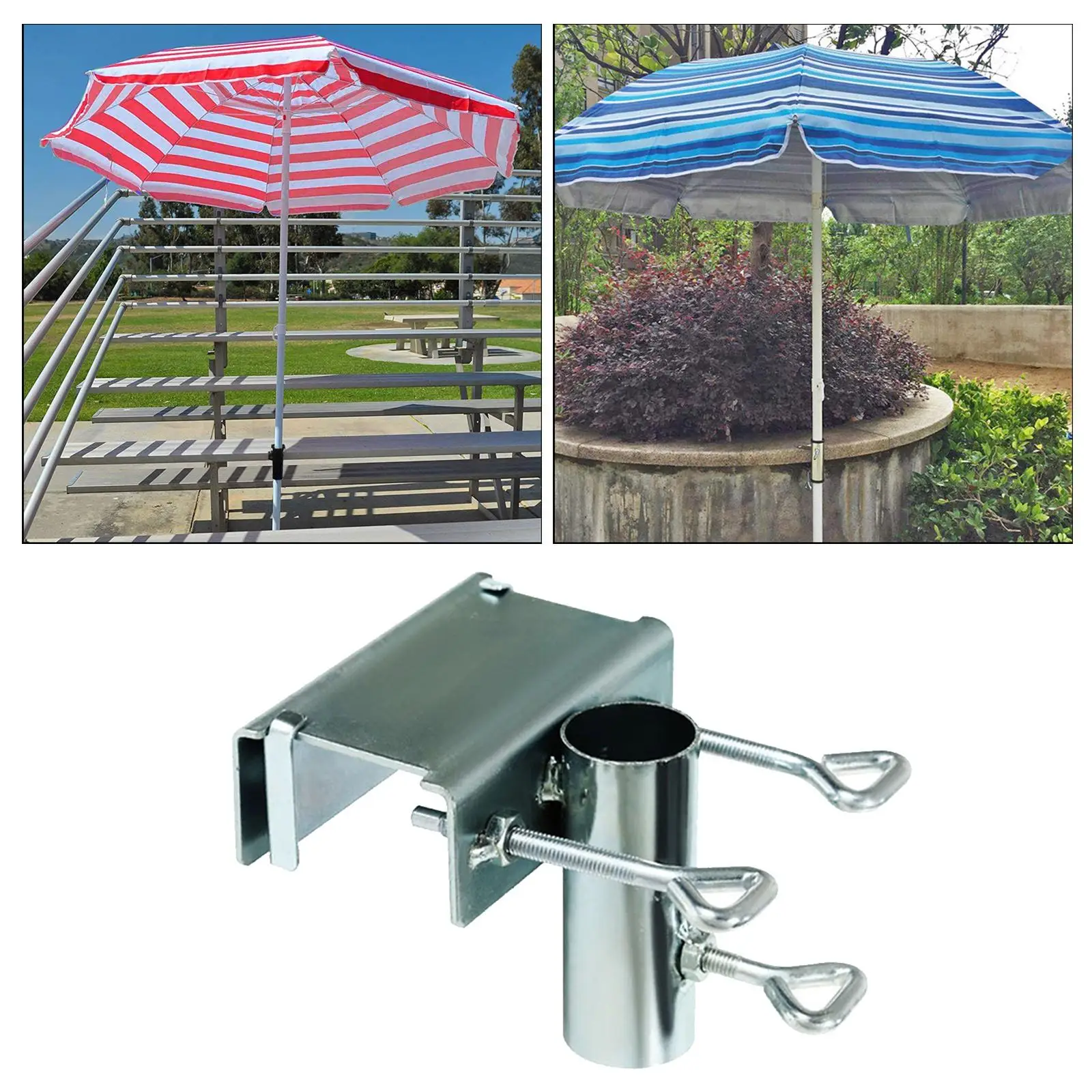 Gazechimp Umbrella Holder Chair Clamp Patio Parasol Stand Garden Holding Bracket