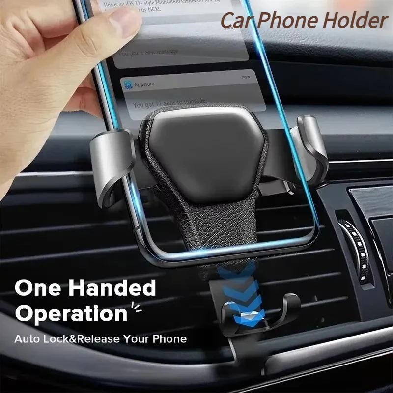 Universal Auto Stehen Air Vent Telefon Halter Clip Halterung Auto Locking Handy Halterung Für iPhone Samsung Xiaomi GPS Navigation