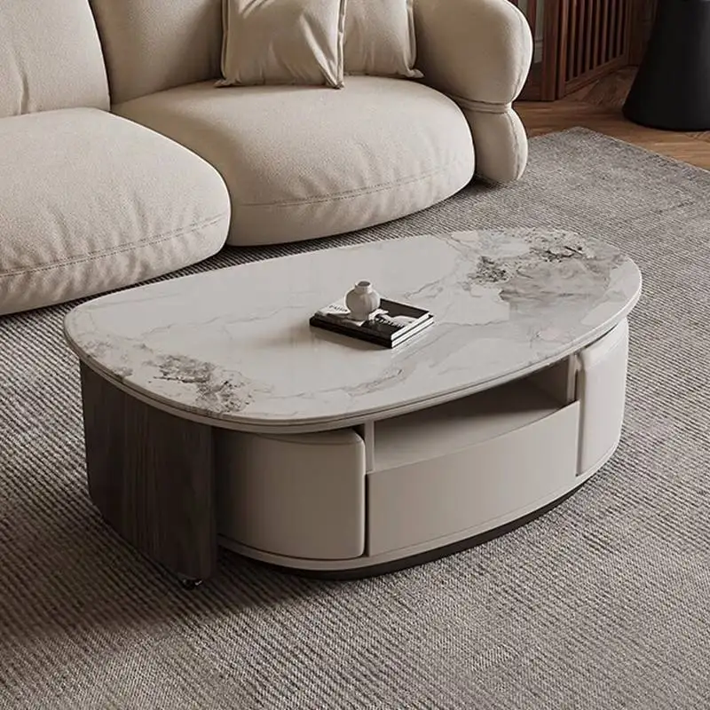 Classic Living Room Coffee Tables Round Storage Apartments Lateral Coffee Tables Adjustable Storage Koffietafels Furniture Home