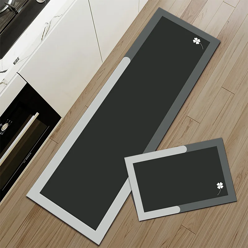 VIKAMA 1 PC Kitchen floor mat, no wash, erasable, absorbent, oil proof,anti slip foot mat, new diatomaceous earth soft floor mat