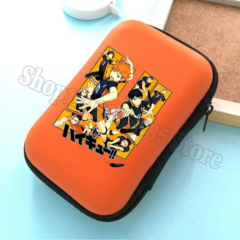 Haikyu Ausweishalter-Geldbörse, neue Kinder-Cartoon-Hinata-Shoyo-Clutch-Tasche, Datenkabel, Münzgeldbörse, Schreibtisch-Organizer, Taschenbuch, Geschenk