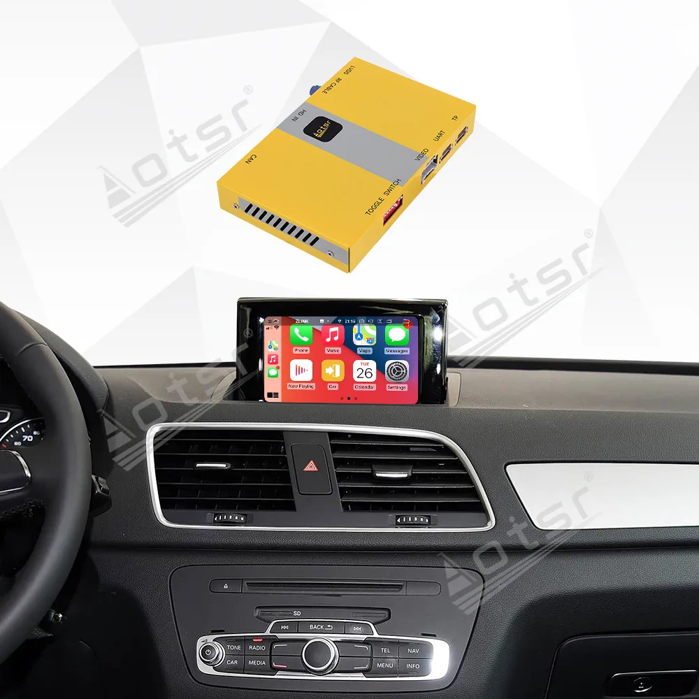 New Car Accessories For Audi Q3 2GMMI 2014-2018 6.3” Without navigation Wireless Carplay Decoder Box Android Auto Link AirPlay view 5
