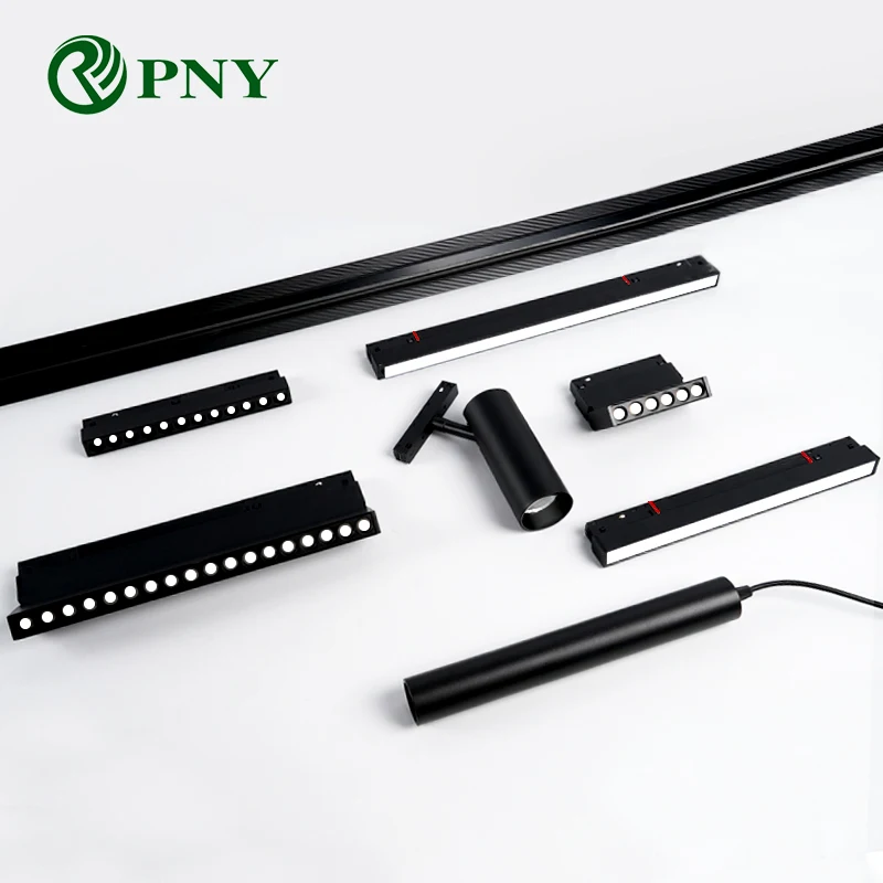 

PNY Magnetic LED Track Light Dimmable DALI Tuya Zigbee Smart Home Recessed Magnetic Track Lighting System Linear Rail Lamp