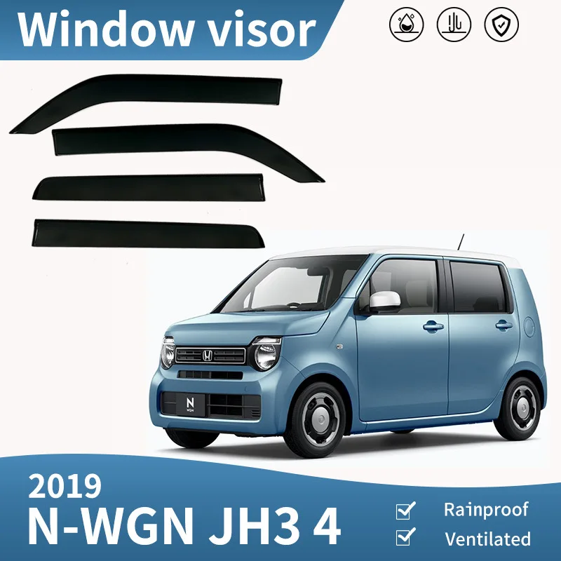 

For N-WGN MK2 JH3/4 Window visor Weather Shield Side Window Deflector Car windshield weather shield Car accessories