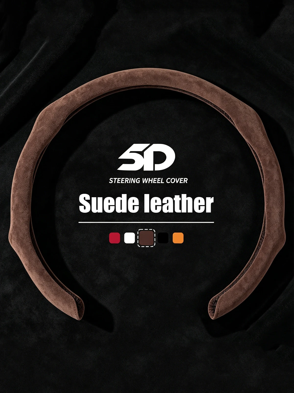 5D Sports Premium Rutschfester Lenkradbezug für BMW M Sport G30 G02 X5 F40 F41 G82 M4 Weiches Wildleder Auto-Innenausstattung – Detail 12