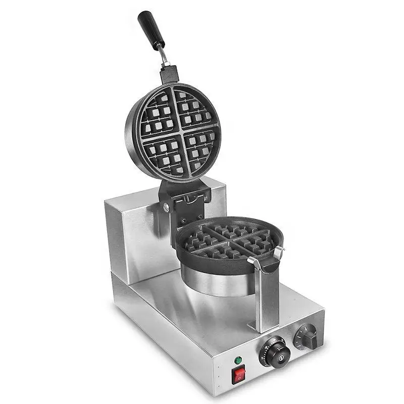 Professional Restaurant Equipment Factory Wholesale 110V 220V Commercial Nonstick Mini Belgian Stuffed Waffle Maker Machine
