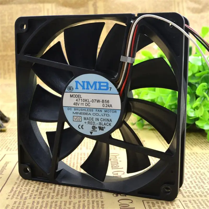 Cooling Server Fan For NMB 12025 4710KL-07W-B56 48V 0.24A 12CM Huawei Test Working