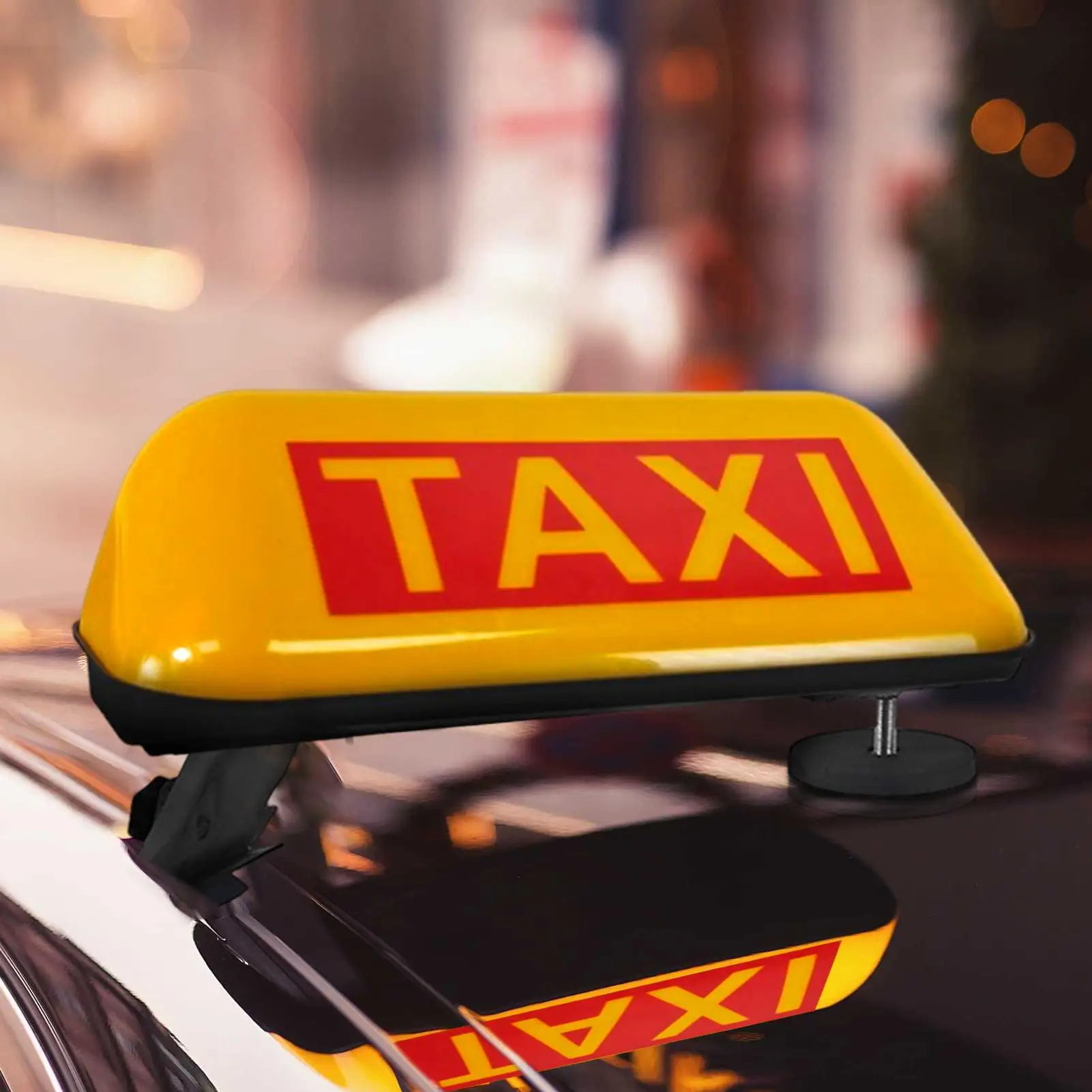 Taxi Sign Cab Roof Top Topper Car 12V LED Light Waterproof Lamp Display Magnetic Sign For Rideshare Ride Hailing Vehicles Share