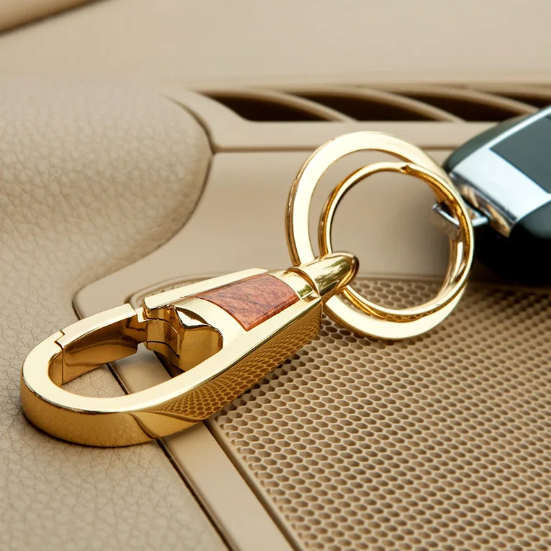 Luxury Car Keychain High Grade Key Chains Men Women for Key Ring Holder Bag Pendant Carbon Fiber Best Gift for Christmas Day