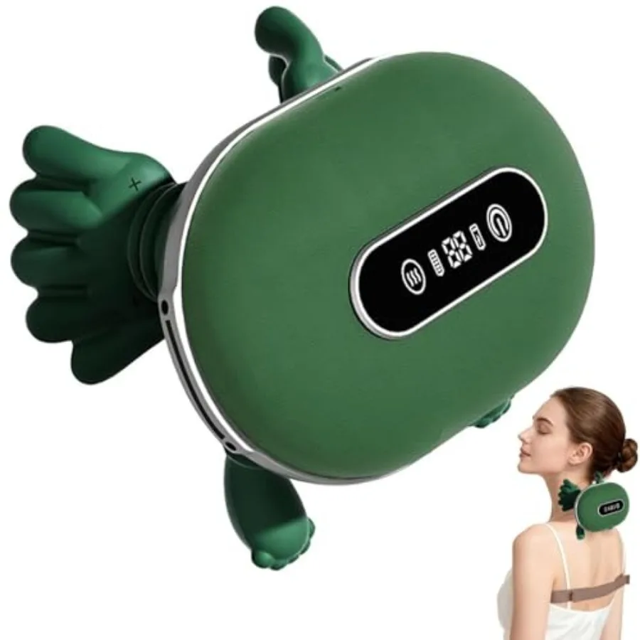 

Массажер для плеч и шеи Бионический массажер с подогревом Портативный массажер для шеи и спины с пальцами 4D разминающий массажер имитирует a