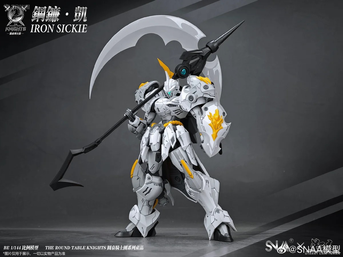 Original GUNDAM SNAA caballeros de la mesa redonda serie SCYTHE · TRIUMPHANT Anime figura de acción modelo de ensamblaje T