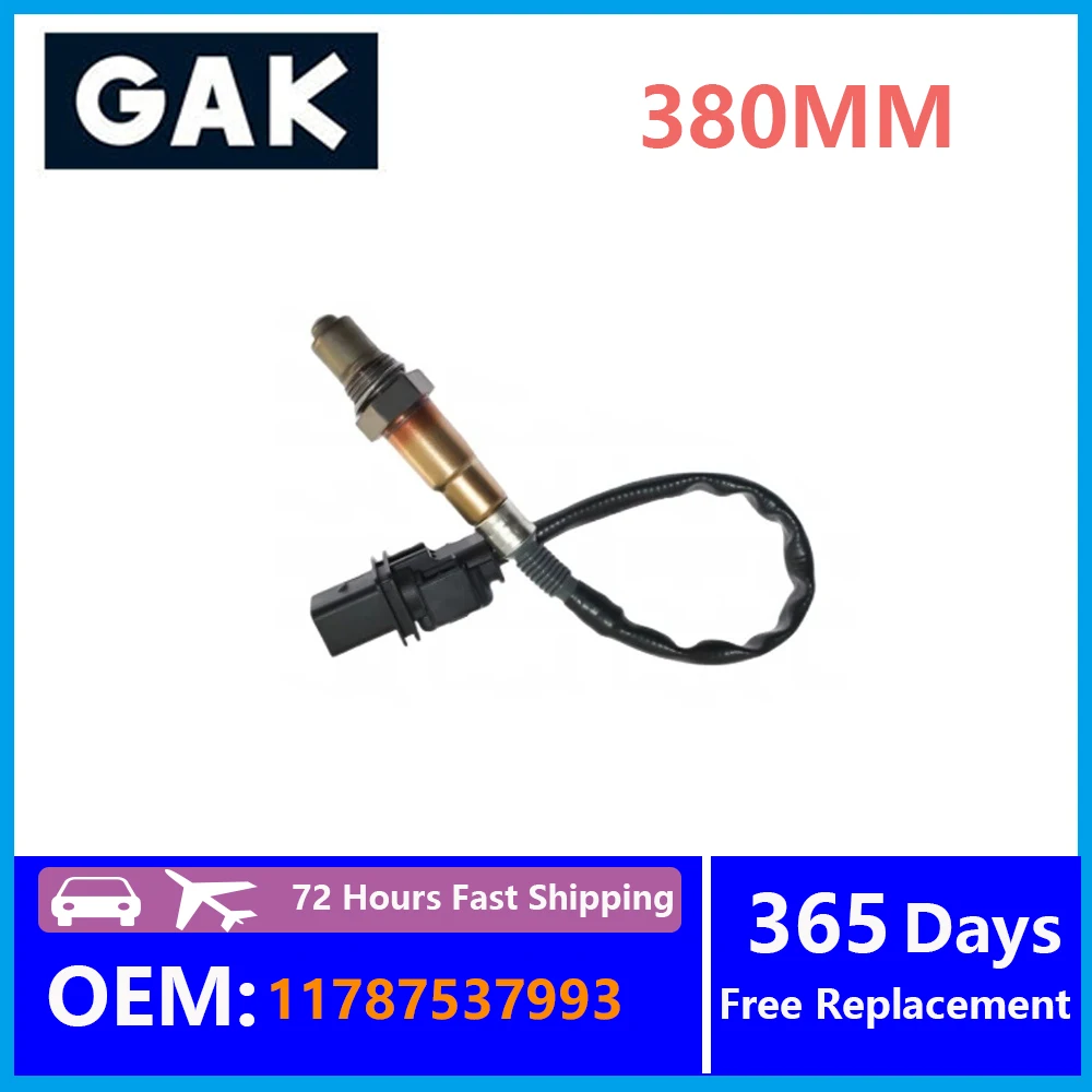 1PCS 11787537993 11787537984 GAK 380MM Oxygen Sensor Accessories For BMW F10 F11 F25 F32 F33 E81 E82 E83 E87 E90 E91 E92 E93