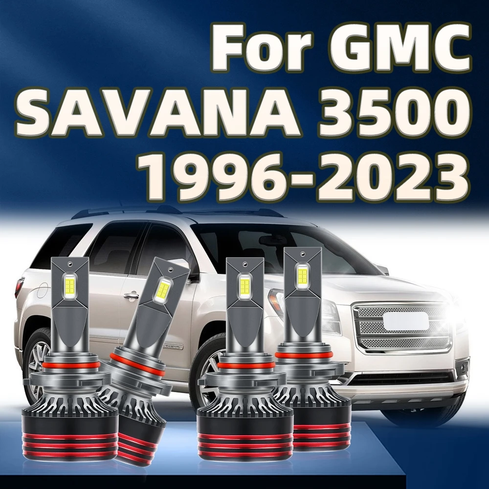 

LED 9005 9006 Turbo Lamp 45000LM Headlight Bulbs For GMC SAVANA 3500 1996 1997 1998 1999 2000 2001 2002 2003 2004 2005 2006-2023