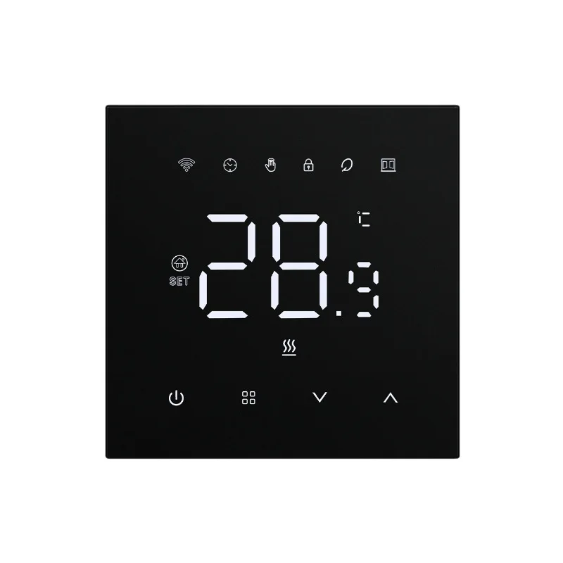 

Intelligent thermostat, water floor heating, electric heating, wall-hung boiler acrylic panel APP voice