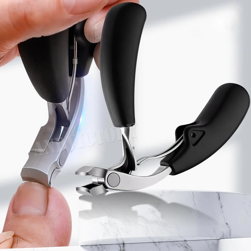 

1 шт., кусачки для ногтей с угловой головкой и уловителем, профессиональные кусачки для вросших ногтей, кусачки для толстых ногтей, инструменты для педикюра